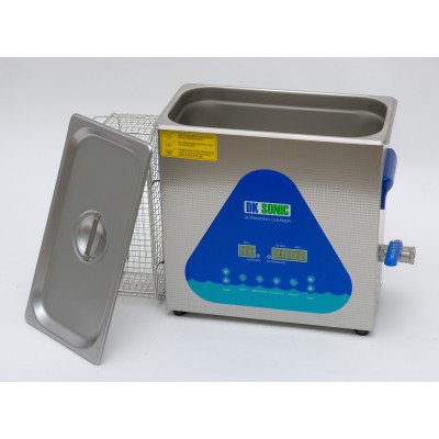 Ultrazvuková čistička Ultrasonic Laboratory 6 Dual - POUŽITÁ + POŠKOZENÁ NEBO POLEPENÁ KRABICE